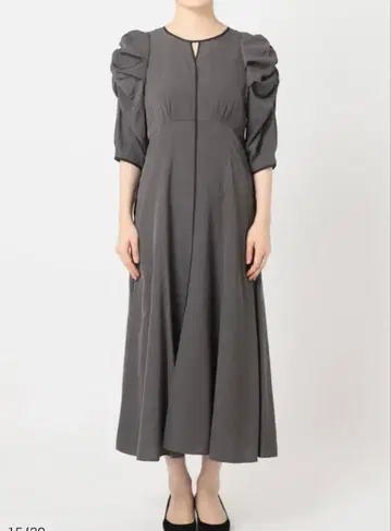 라토타리테 바이컬러 파이핑 원피스