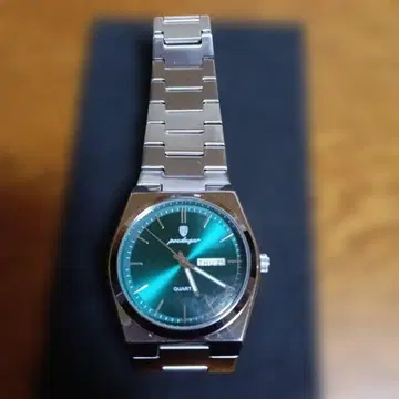 판다 쿼츠 손목시계 터콰이즈