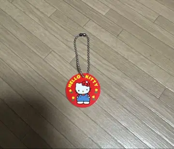 키티 네임택 키링 레트로