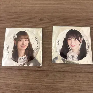 타키와키 쇼코 오토시마 리사 8주년 캔 배지