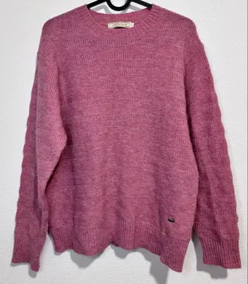 [ 크로커다일 ] L 사이즈 핑크 니트 상의