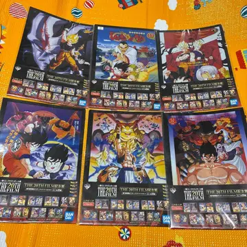 드래곤볼 제일복권 영화 클리어 파일 6종 세트 THE 20TH FILM