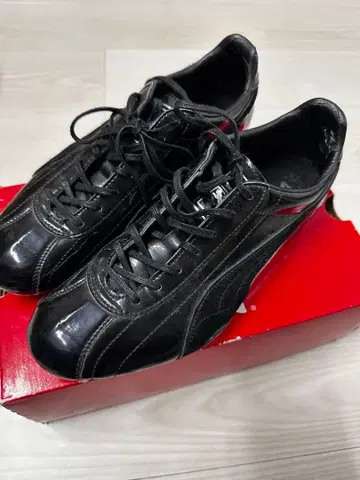 푸마 드라이빙 신발 26cm 에나멜 블랙 352560-01