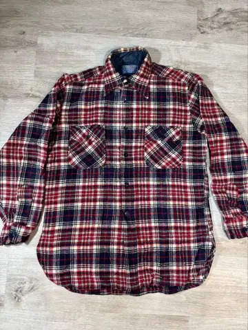 139 [평생템] USA제 펜들턴 울 셔츠 L 체크 무늬 레어 컬러