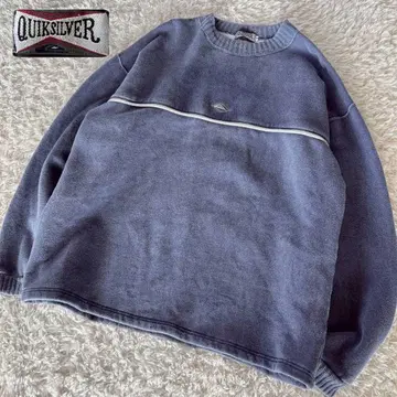 90s QUIKSILVER 좋은 페이드 센터 로고 빈티지 트레이닝복