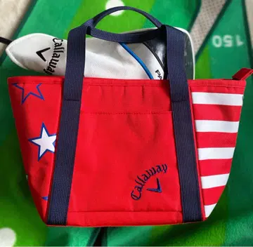 Callaway 성조기 패턴 미니 토트백 골프 라운드백 빨간색 미사용품