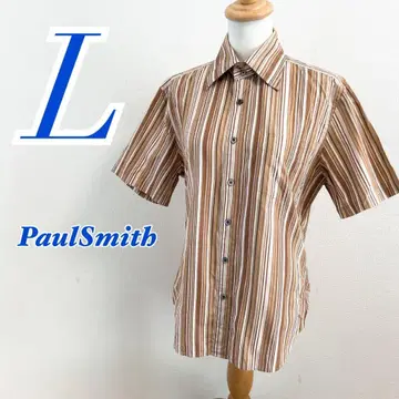Paul Smith 폴스미스 반팔 셔츠 L 멀티 스트라이프 일본제