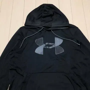 언더아머 [ XL ] 후드티 빅 로고 블랙