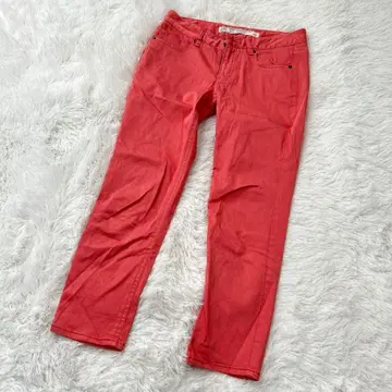 이네드 INED 핑크 스키니 7호 S 슬림 레그 스트레치 컬러 팬츠