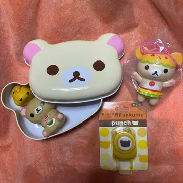 리락쿠마 피규어 스티커 키링 세트