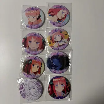 5등분의 신부 나카노 니노 캔뱃지 8개 세트