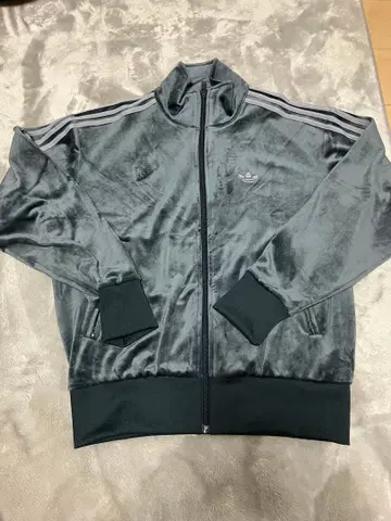 아디다스 오리지널스 그레이 저지 자켓 벨로아