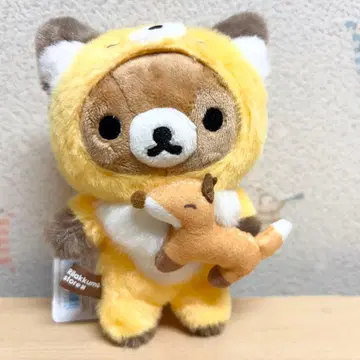 삿포로 수베니어 리락쿠마 스토어 한정판 걸이형 봉제 인형 여우 2017