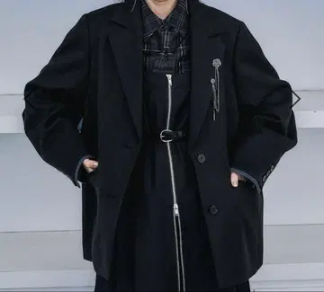 HARE 하레 울라이크 레이어 미들 자켓 블랙