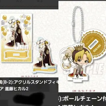 신도 히카루 2 아크릴 스탠드 피규어, 아크릴 키링 세트