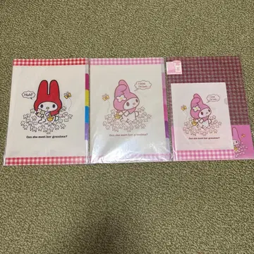 산리오 마이멜로디 클리어 파일 세트 2013 레트로
