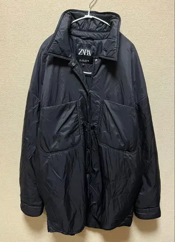 ZARA/셔츠 충전솜 나일론 자켓/블랙/L