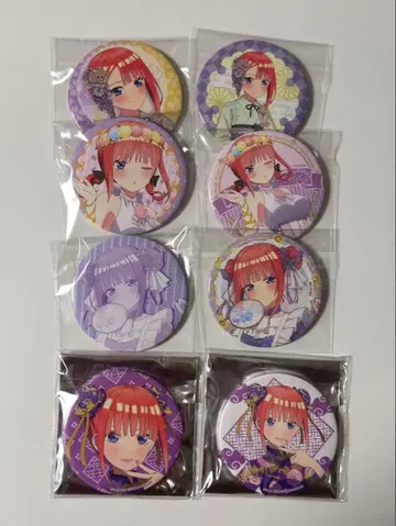 5등분의 신부 나카노 니노 캔뱃지 8세트