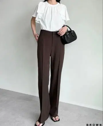 Re:EDIT 스트레치, 세미 플레어 팬츠 슬림 레그