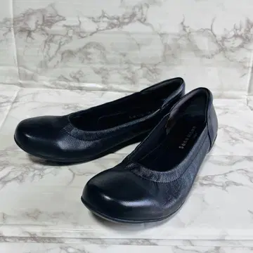 새상품급 세나문 펌프스 밸리 슈즈 가죽 24.5 블랙