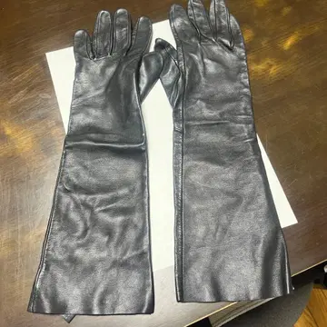 COS 가죽 롱 그로브