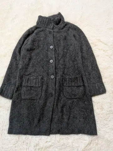 [ Jennifer Leonardi ] 그레이 울 100% 가디건 42