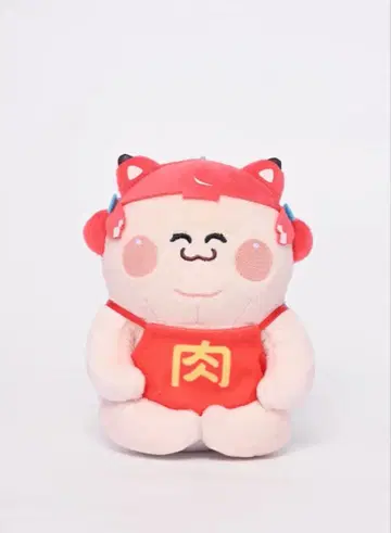 뚱뚱한 갈비 카라비너 포함 봉제 인형 (소) 니쿠타로 Ver.