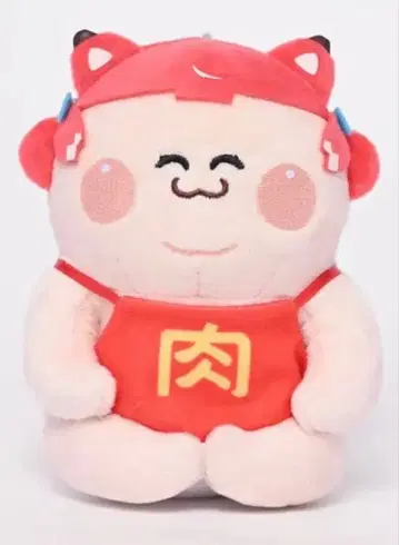 뚱뚱한 갈비 카라비너 포함 봉제 인형 (소) 니쿠타로 Ver.