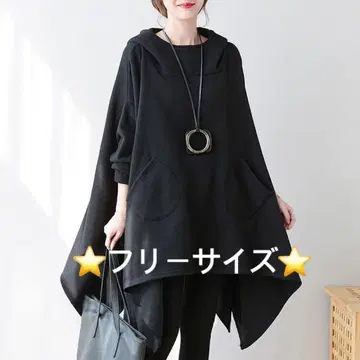 블랙 후드티 풀오버 오버 사이즈 모드 스타일 여성용 개성있는 루즈핏