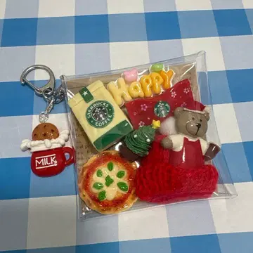 가챠 채워넣은 듯한 파우치 곰돌이와 크리스마스 5