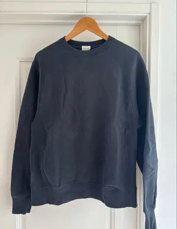 Champion 리버스 위브 복각 파랑 택 없음 무지 속기모 맨투맨