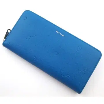 하자품 미사용품 박스 없음 폴스미스 스미시 하트 장지갑 블루