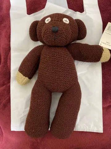 [ 레어 미사용 ] 미스터 빈 테디베어 37cm