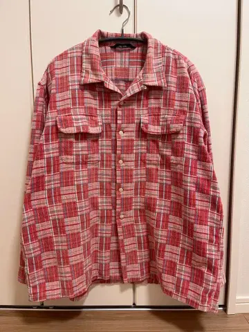 men's ba-tsu 오픈 카라 셔츠 코튼 셔츠