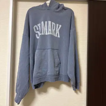[ St MARK ] 후드 부착 그레이 후드티