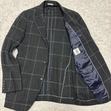 [컨디션 최상] 슈트 셀렉트 트위드 하운드투스 펜 체크 자켓 Y6
