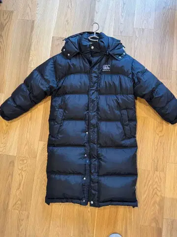 canterbury 벤치 코트 블랙 다운 자켓 M