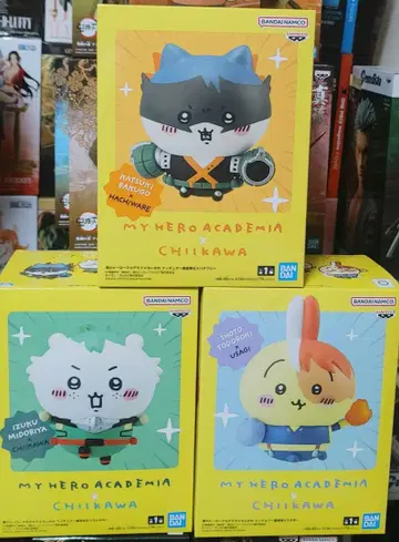나의 히어로 아카데미아 치이카와 콜라보 피규어 3체 세트