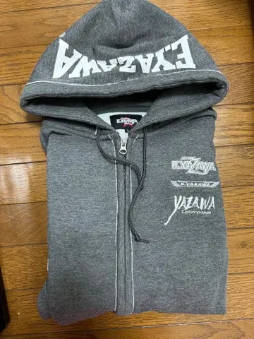 야자와 에이키치 E.YAZAWA 풀 지퍼 후드티 L 사이즈