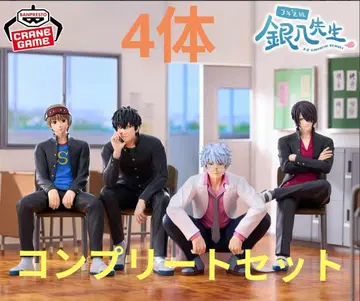 은혼 3년 Z반 긴파치 선생님 데스크 피규어 4점 컴플리트 세트