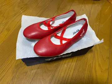 CHILD WOMAN ANNIEL 가죽 크로스 발레 슈즈