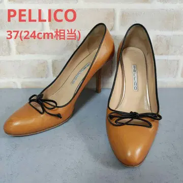 새상품급 PELLICO 펠리코 아네리 리본 펌프스 아몬드 토 37