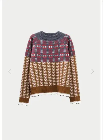 마챗 노르딕 자카드 니트