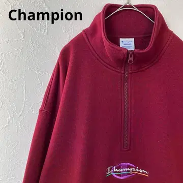 Champion 하프 지퍼 맨투맨 풀오버