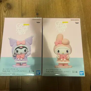 Fluffy Puffy 마이멜로디&쿠로미 피규어 2체 세트