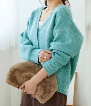 미슈마슈 F 샤기 니트 가디건/MO33N02 미사용 새상품