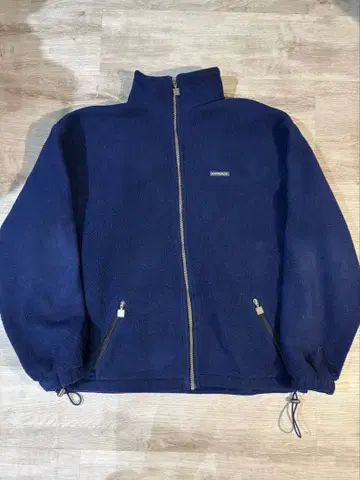 196 [레어] UK제 칼리머 플리스 자켓 L 네이비 가슴 너비 60