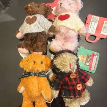 3 미사용품 TULLYS COFFEE 타리즈 베어 풀세트