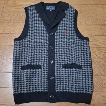 플랫 헤드 RJB 울 베스트 36