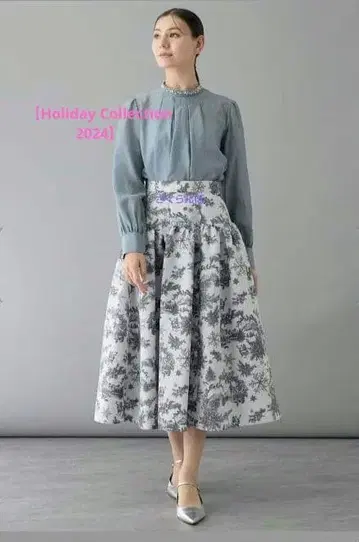 시착만 한 상품 ANAYI 아나이 스노우토와르도주이 절개 스커트 38